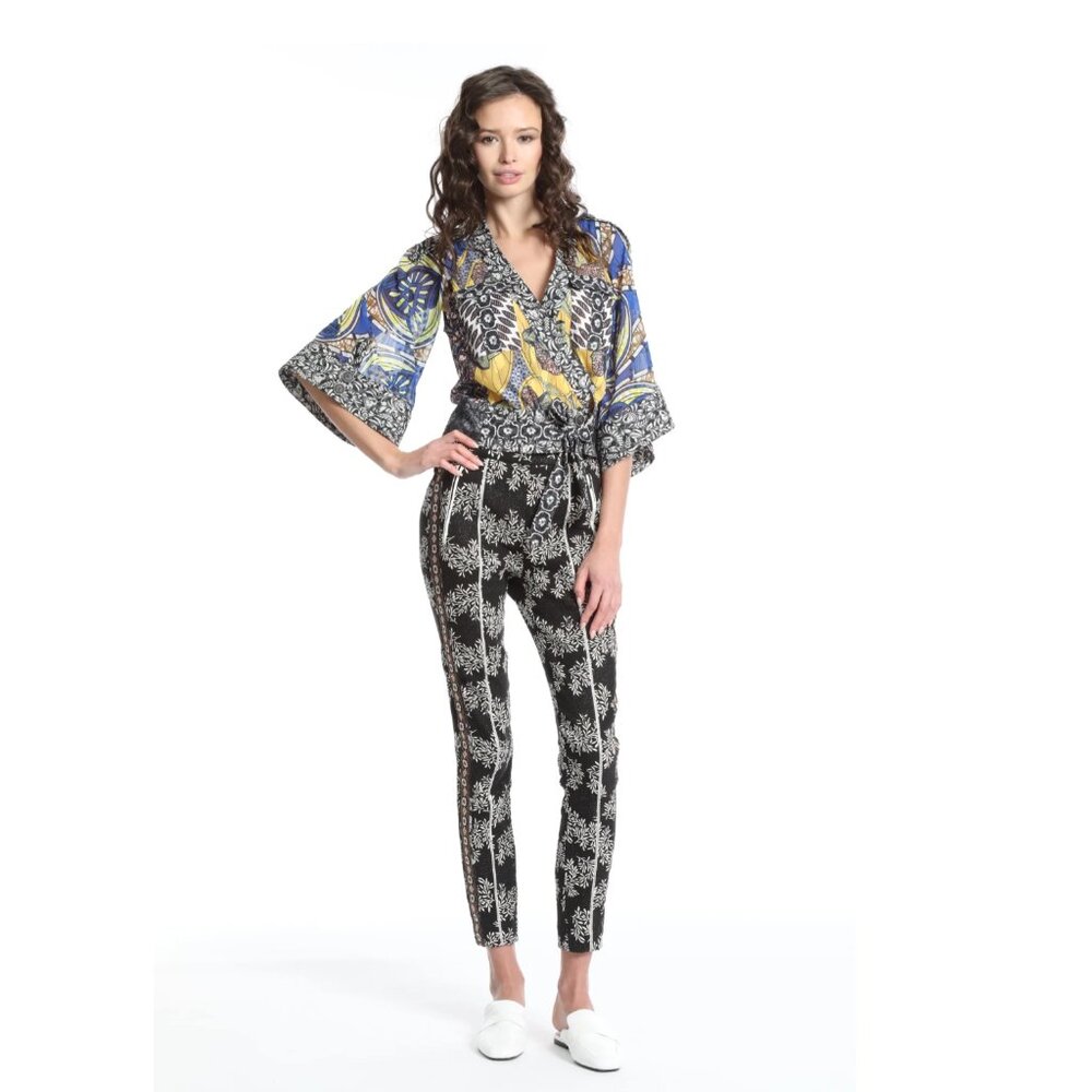Inearnest Byron Lars Lagos Town Pants Mascara (Black) Size 2 NWT runs large